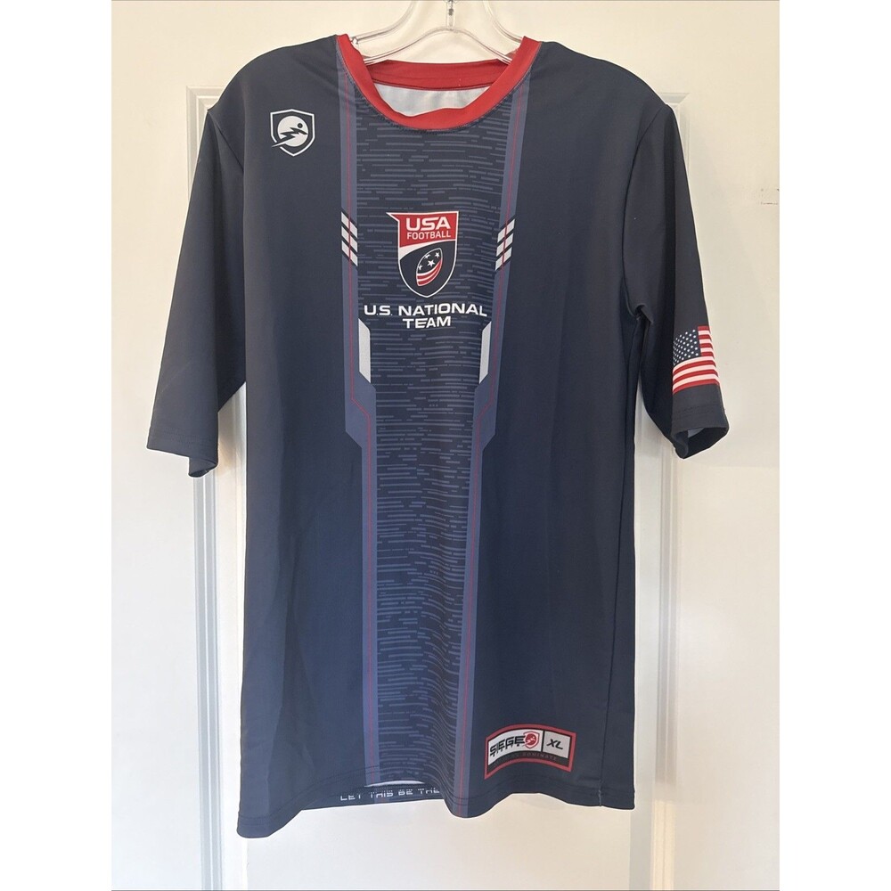 Siege Sports USA Football National Team Shirt XL Navy Blue